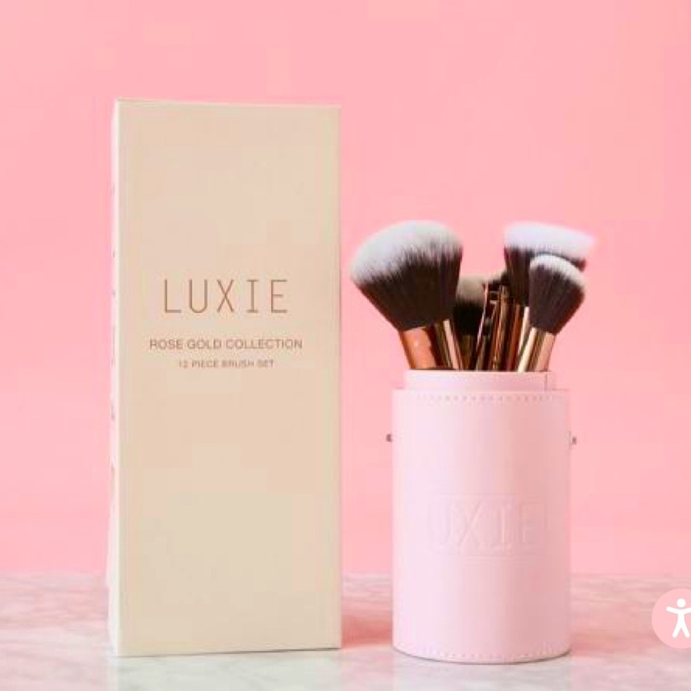 Luxie Signature Rose Gold 12-Piece Brush Set - New - Picture 2 of 10